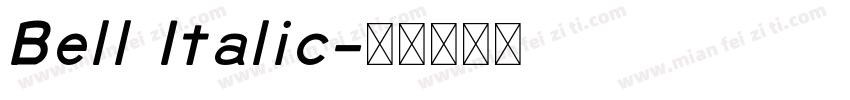 Bell Italic字体转换